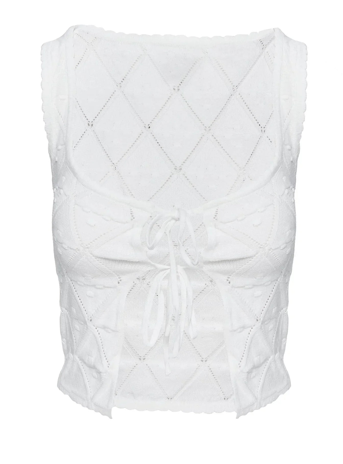 Giulia Knit Top White