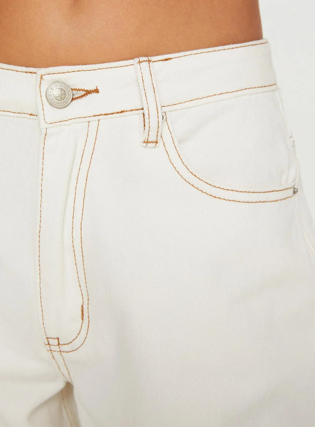 Naylor Wide Leg Jeans Cream