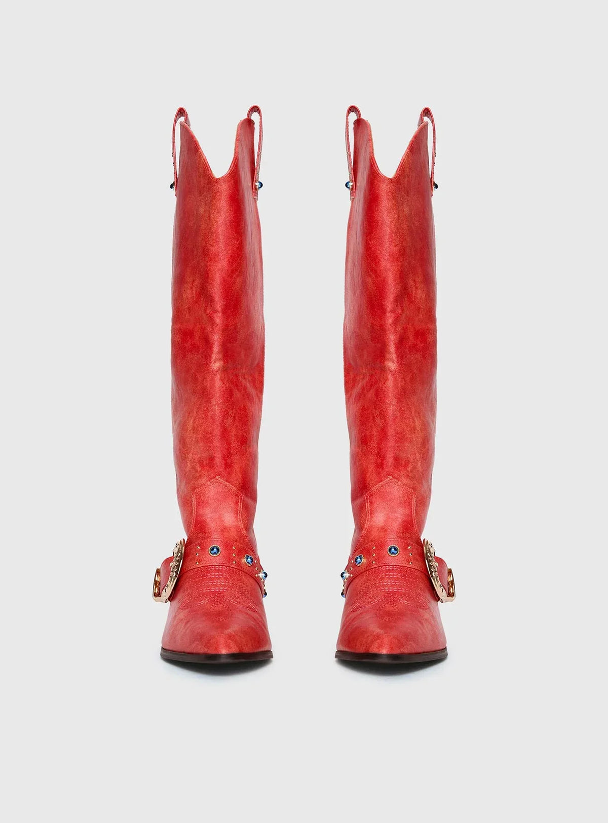 Rhode Cowboy Boots Red
