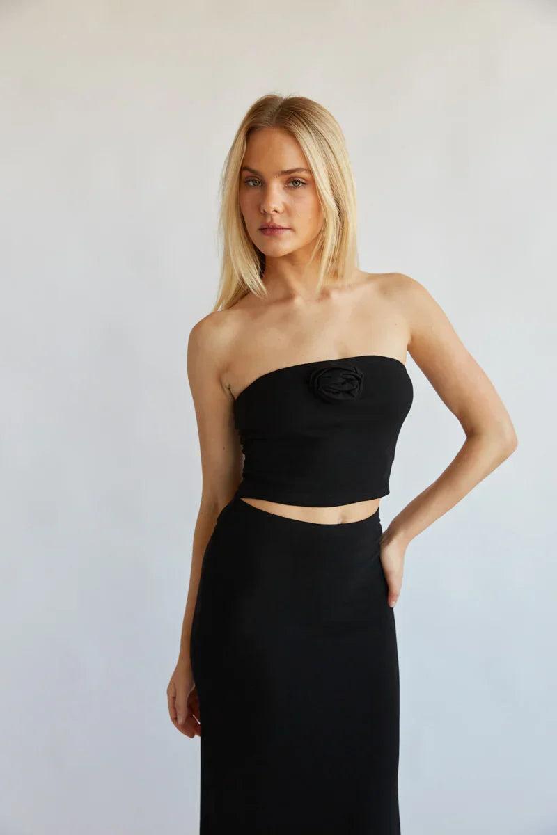 Rosalyn Rosette Tube Top