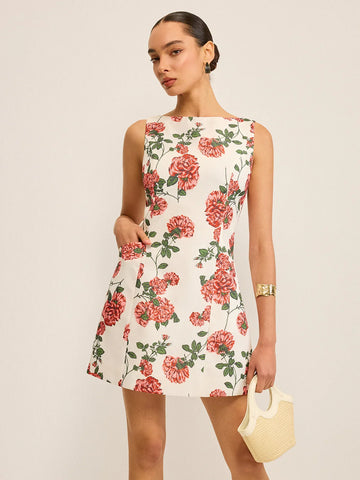 Floral Printed Shift Dress
