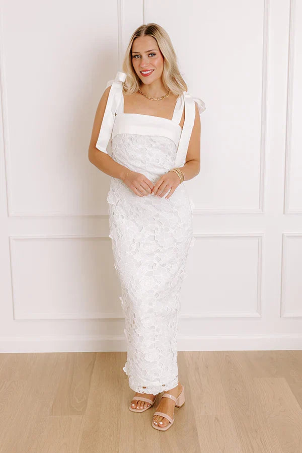 Timeless Romance Embroidered Midi Dress