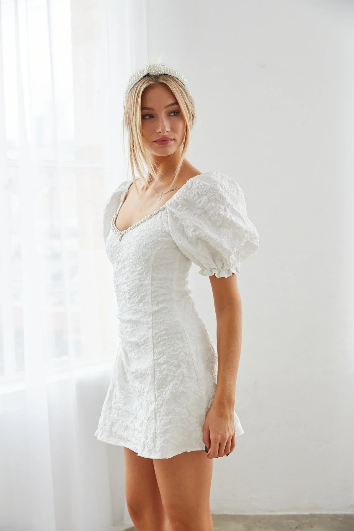 Emerson Puff Sleeve Mini Dress