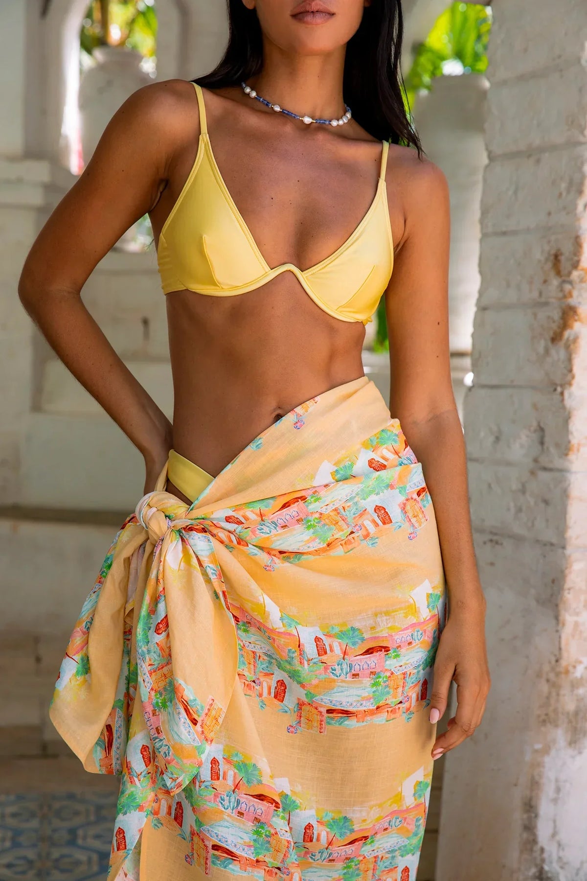 Marbella Sarong Casablanca Print