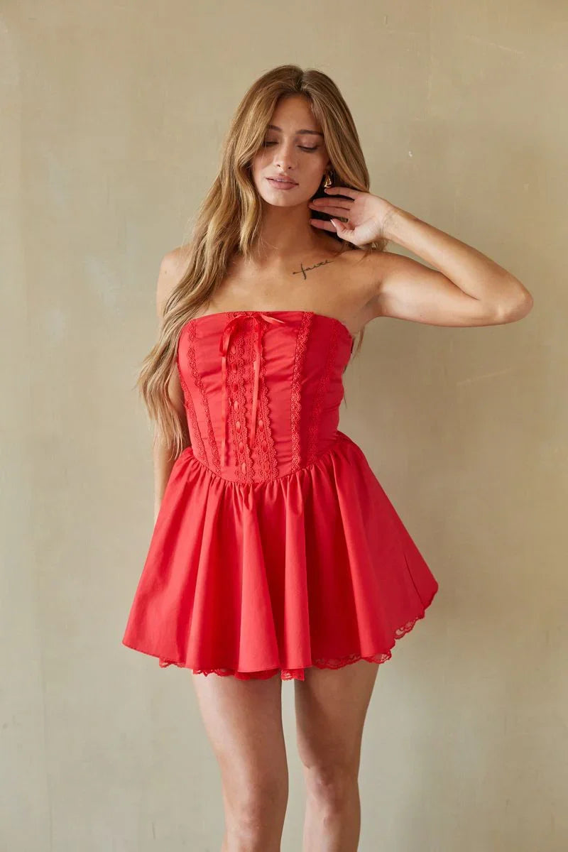 Sabrina Strapless Corset Mini Dress