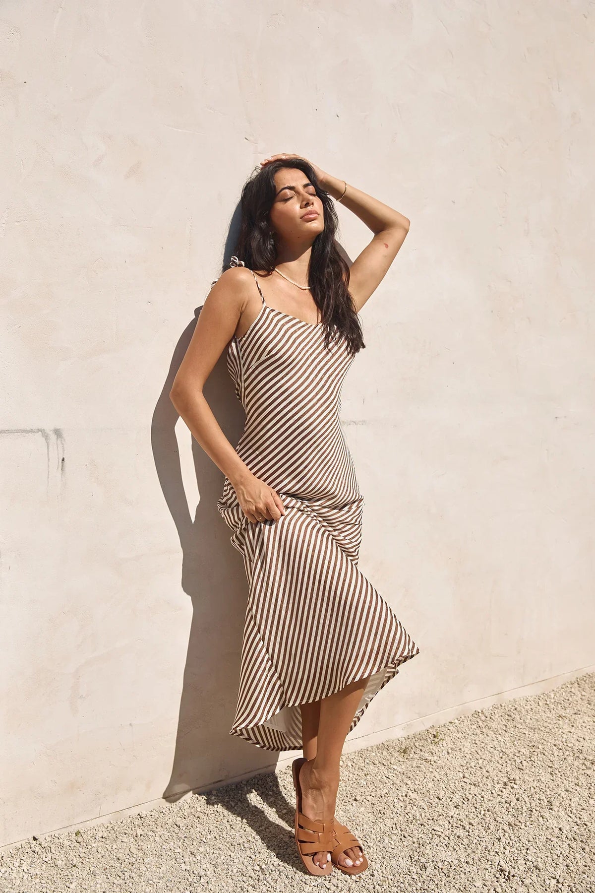 Dedicated To You Maxi Dress Brown