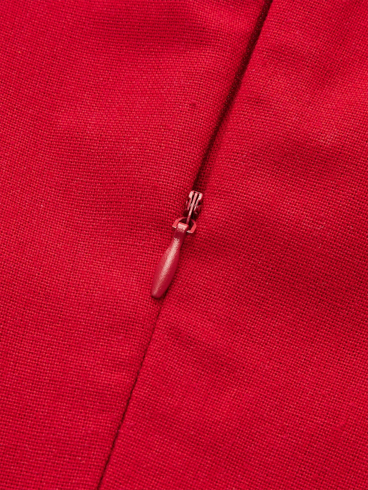 Shirt-Collar Pleated Dress with Belt