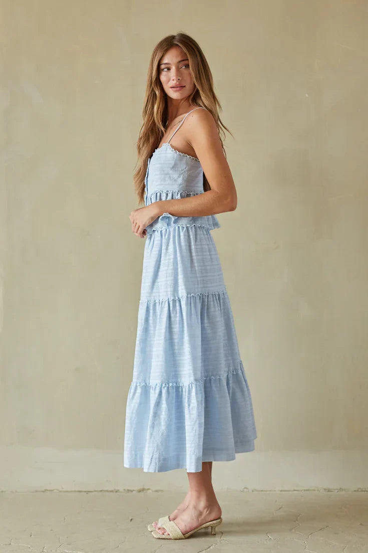 Miley Button Up Peplum Top