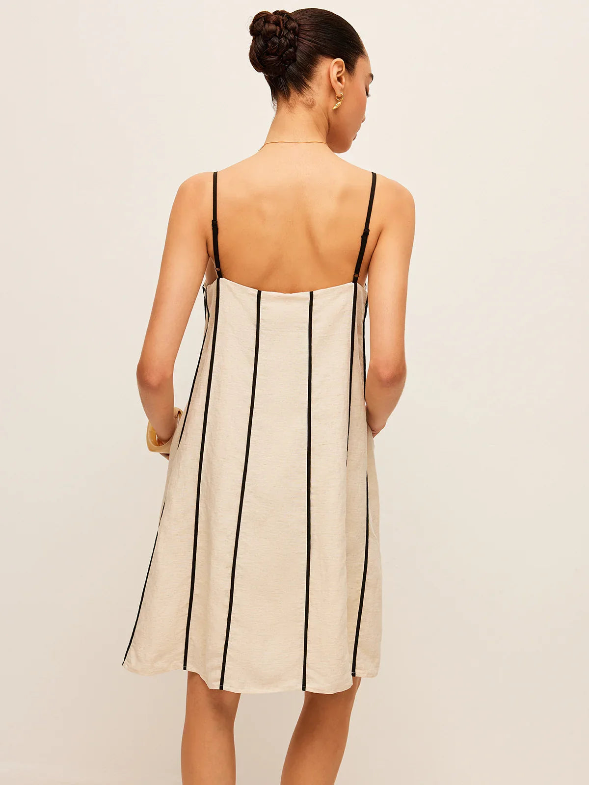 Cotton & Linen Striped Dress