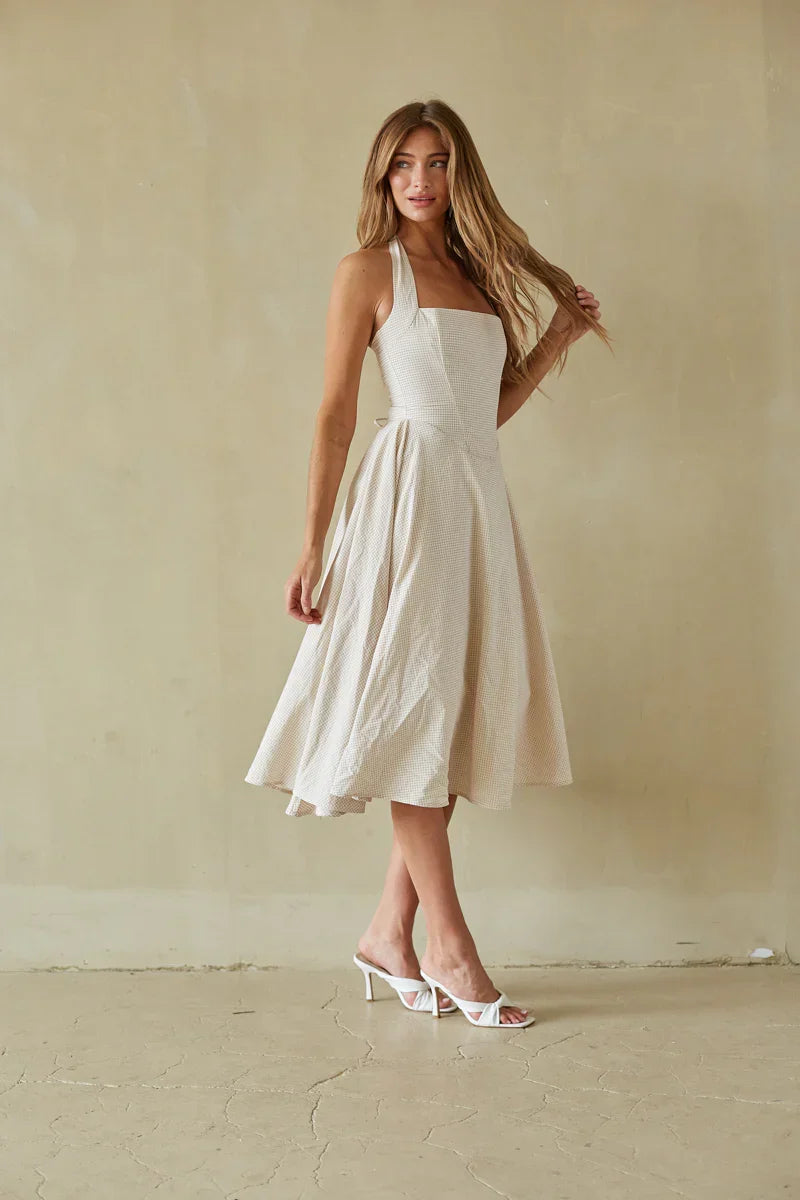 Dorothy Gingham Midi Dress