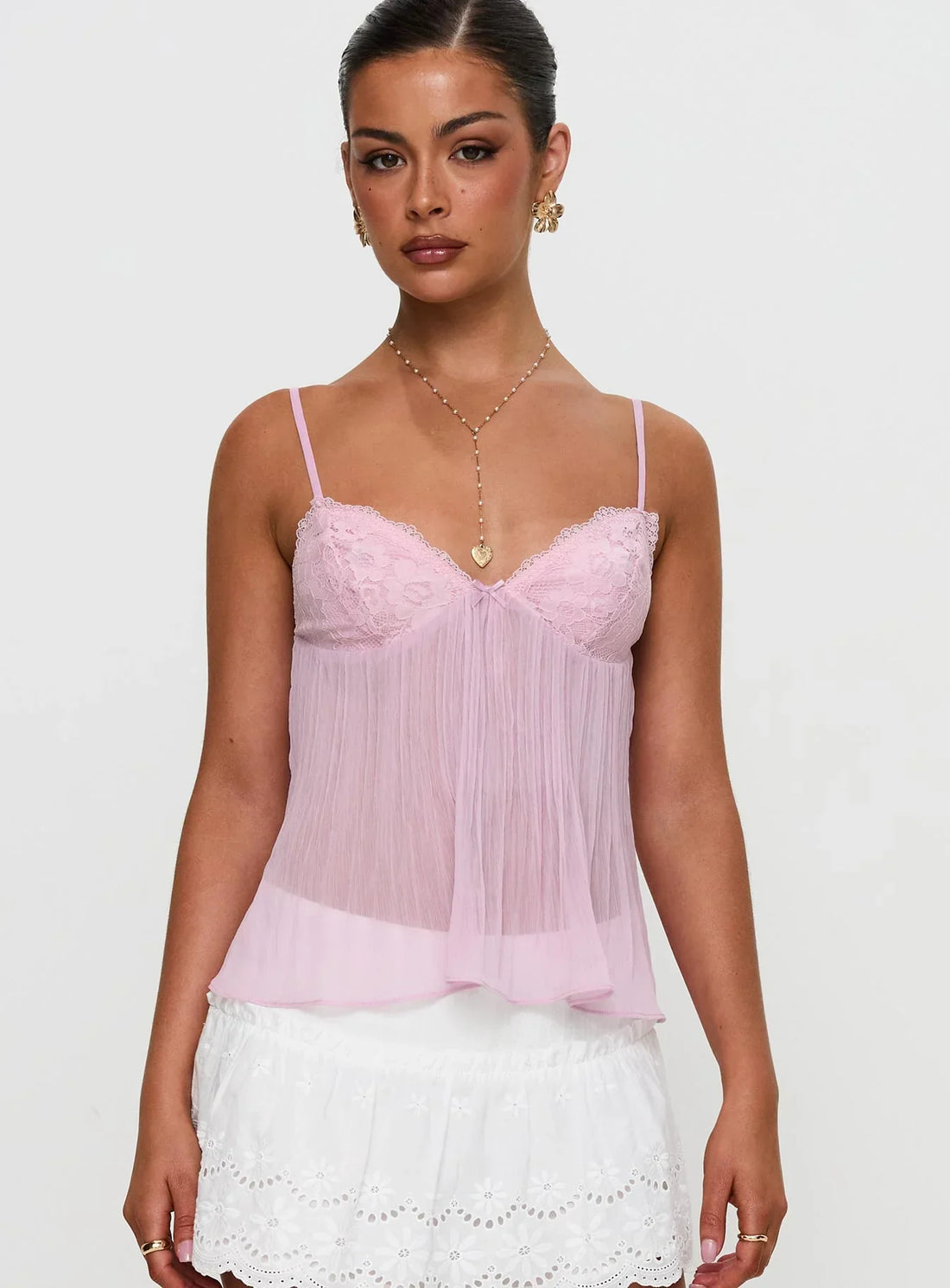 Zami Pleat Top Lilac