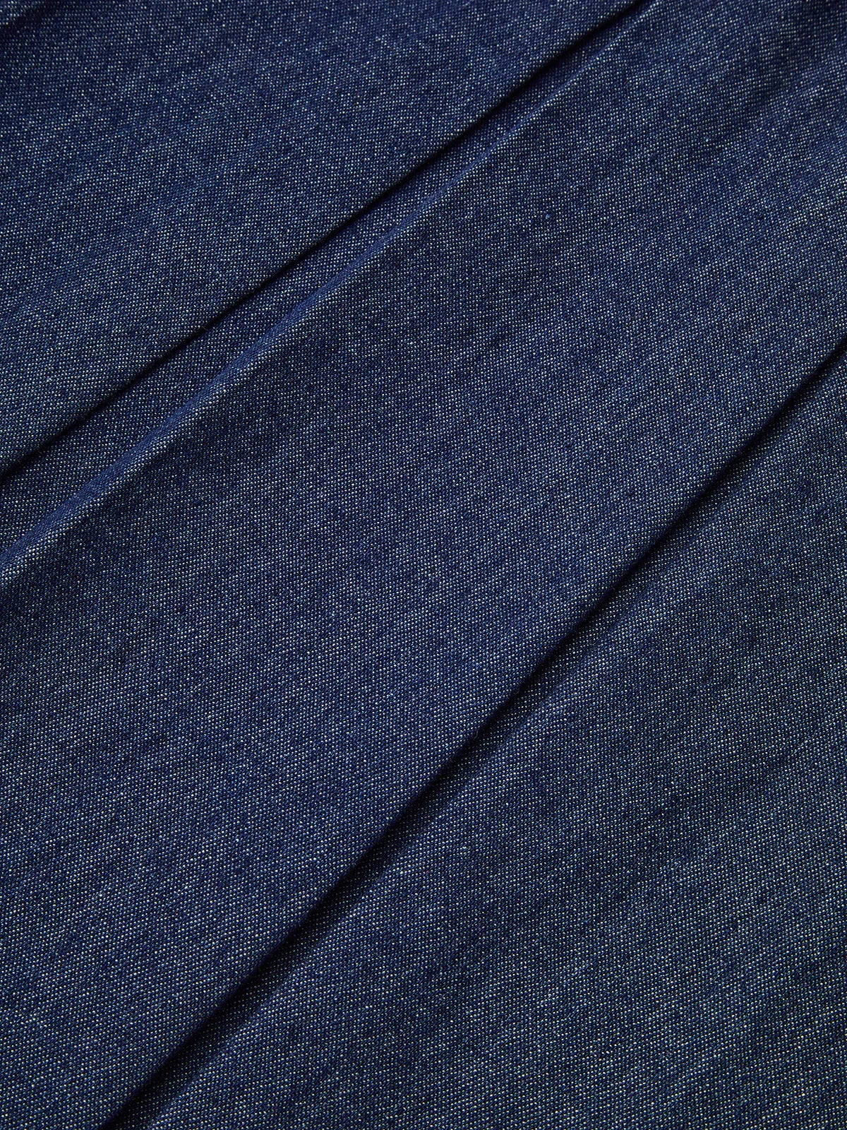 Denim Sleeveless Pleated Shirt Dress